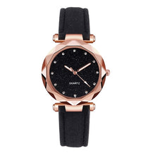 Load image into Gallery viewer, Ladies Watch Fashion Women's Watches Casual Leather Band Crystal Dial Quartz Wrist Watches Relogio Feminino zegarki damskie W50