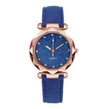 Load image into Gallery viewer, Ladies Watch Fashion Women's Watches Casual Leather Band Crystal Dial Quartz Wrist Watches Relogio Feminino zegarki damskie W50